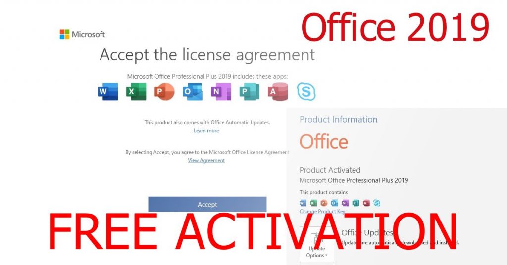 Office 2019 free download activation