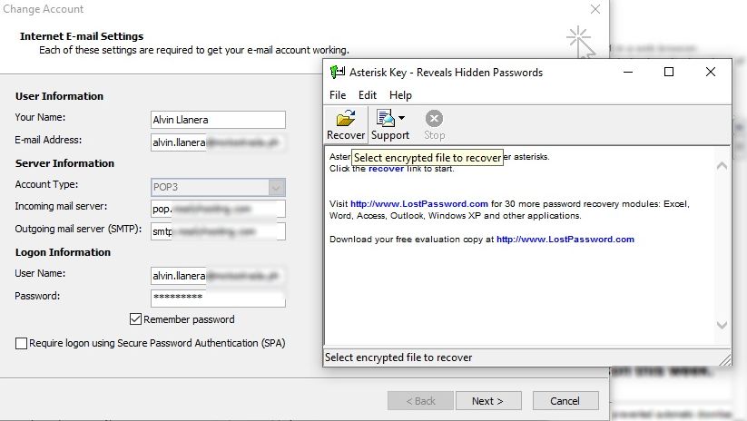 Outlook 2010 Internet email settings